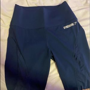 Navy Gym Shark leggings